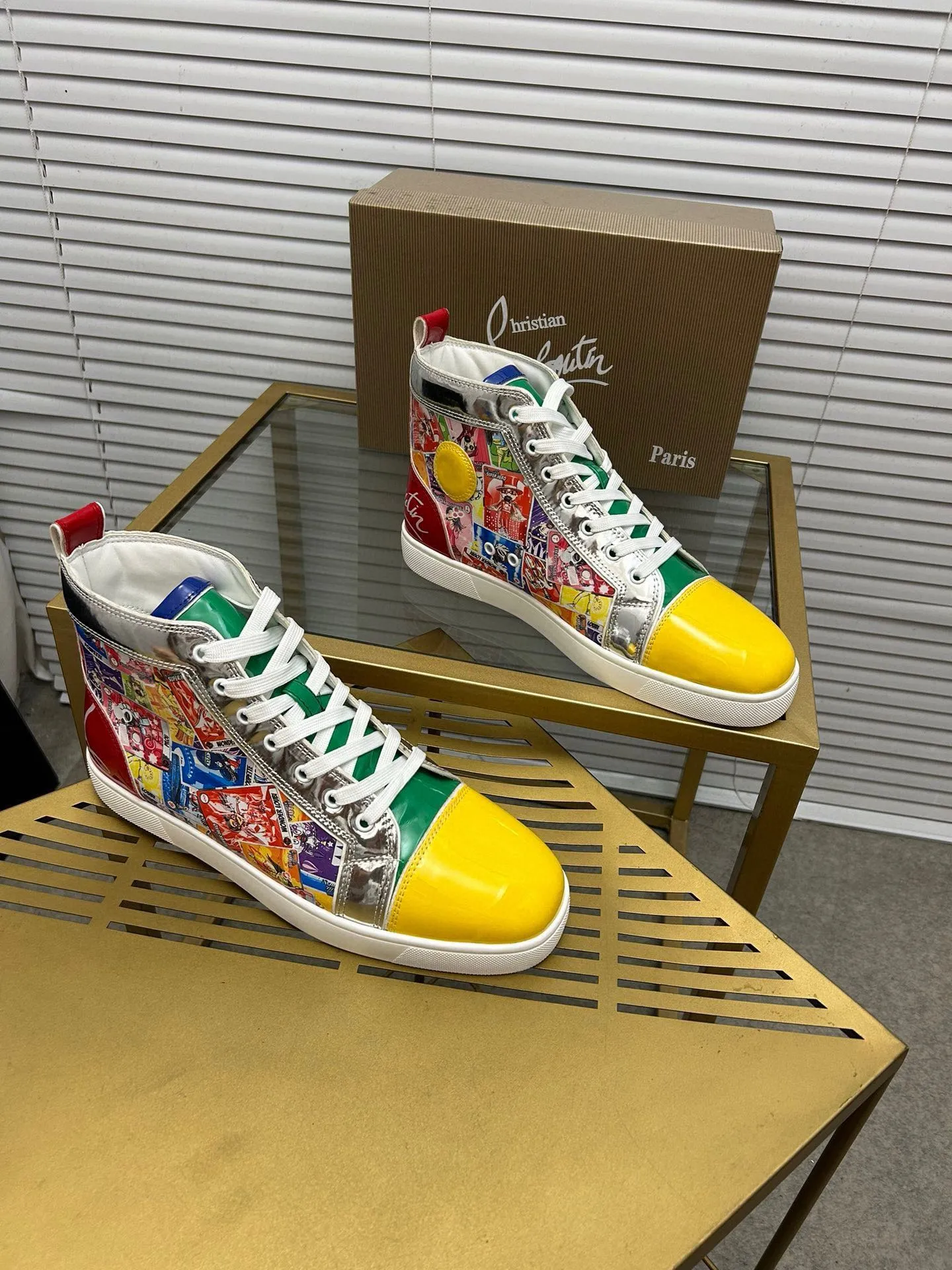 (Customized model) Ex-factory price is 540. christian louboutin (CL red sole shoes) counter series, casual sneakers for couples 📢 📢 📢 Exclusive hot style release 🎈🎈💪 Movable latex feet 👻 Finished outsole line [Proud] 😝Female 35-40# Male 38#-46, global supply😝 [Top version]: Original imported genuine leather upper, top original leather lining, original molded TPU outsole, original 1:1 detail processing, original shoe last,